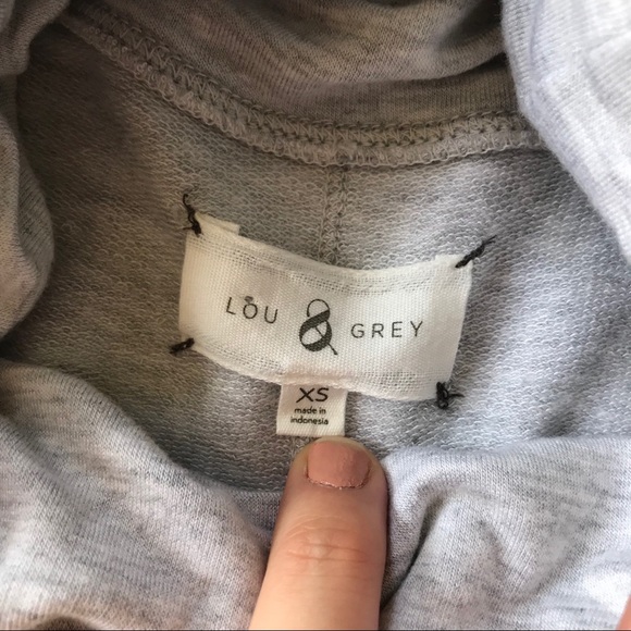 SOLD Lou & Grey Gray Brushmarl Cowlneck Top - Picture 5 of 8